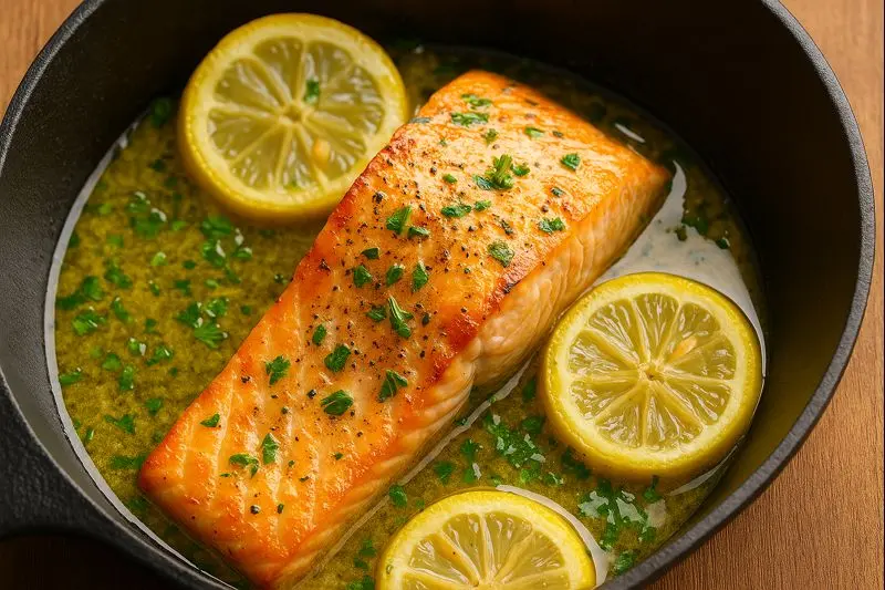 Quick One-Pan Lemon Butter Salmon – A Fast, Flavorful, One-Pan Dinner Ready in 15 Minutes
