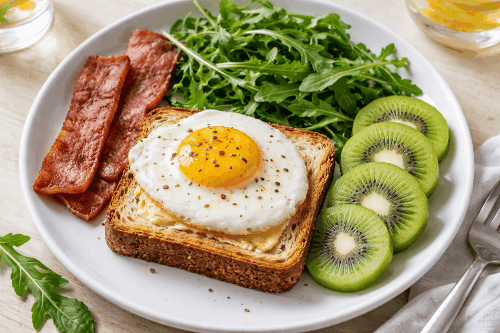 Turkey Bacon and Egg Breakfast Toast You’ll Love