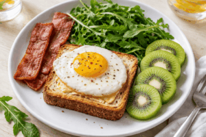 Turkey Bacon and Egg Breakfast Toast You’ll Love